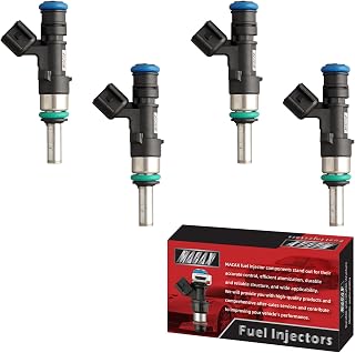 Set of 4 Fuel Injectors 4627652AB FJ1136 Replacement Compatible with Dodge Dart 2013-2016 Fiat 124 Spider 2017-2020 500 500L 500X 2016-2018 1.4L L4 - Replaces 4627652AA 04627652AB 62719