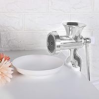 Vista 3 de Picadora de carne, herramienta manual, molinillo de carne de aleación de aluminio, picadora, máquina de manivela y molinillo de carne, accesorios