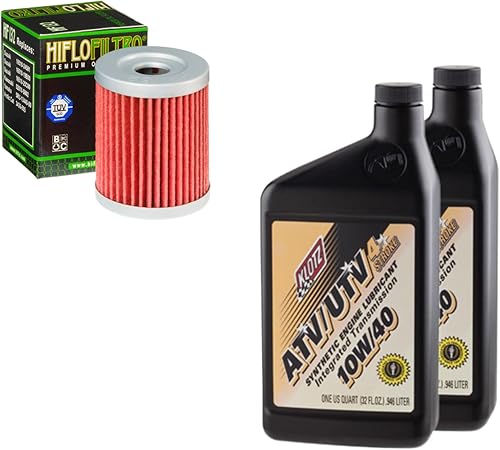 Kit de cambio de aceite para Suzuki 1996 Lt-F160 QuadRunner sintético 10W-40