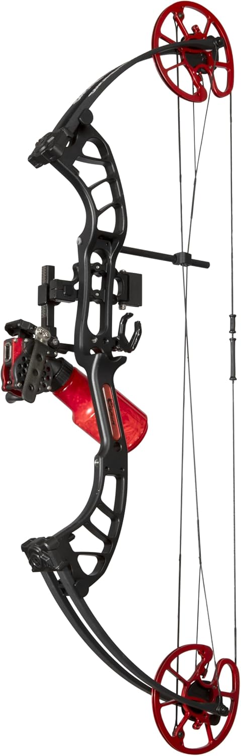 Cajun Bowfishing Shore Runner EVW Bow, Enhanced Accessories, Right and Left Handed Archers, 32" Bow, 7" Brace Height, Adjustable Draw Weight Range 20-50lbs, Draw Length Up to 30", Lightweight