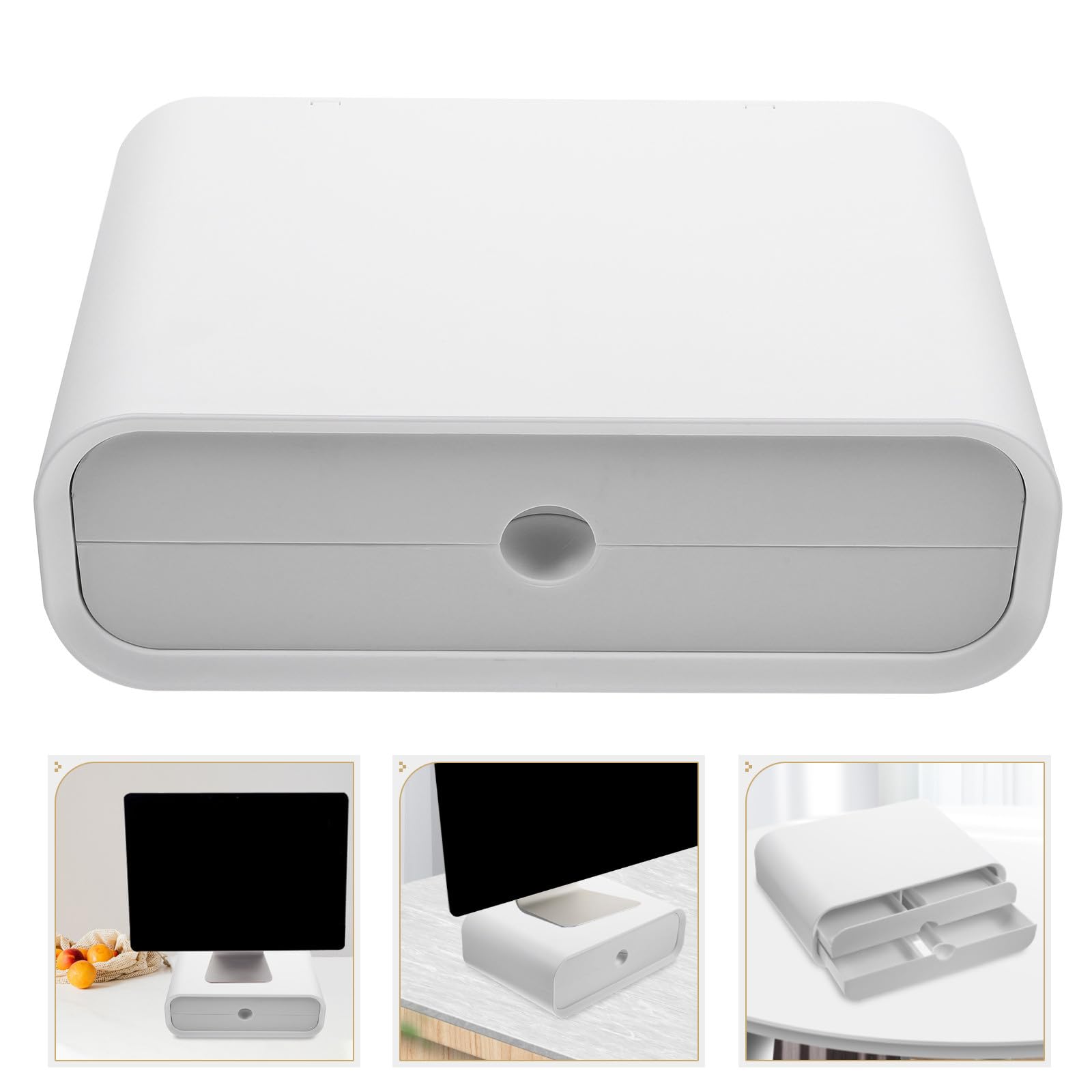 Convertitore per Scrivania in Piedi Supporto per Monitor e Laptop, Rialzo Divisori per Organizzare Accessori, Adatto a Postazioni Ufficio e Smart Working