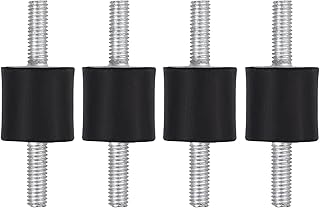 ELLANA Mount Shock 4Pcs 20x20 Rubber Anti Vibration Mount, M6 Male to Male Car Bobbin Isolator Damper for Diesel Engines Instrumentation Absorber Bolts