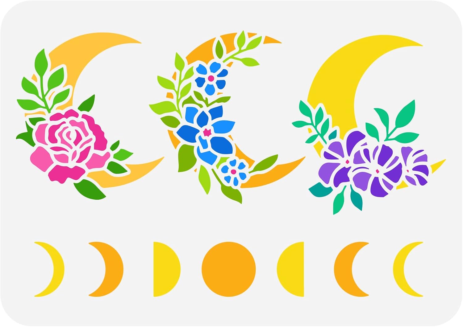 Plantillas De Pintura Facial Reutilizables (7 Estilos) – Set De Tatuajes Temporales Para Cuerpo Y Rostro, Ideal Para Maquillaje, Fiestas Y Juegos De Rol