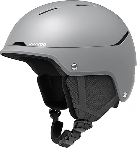 Casco de esquí para mujeres y hombres, casco de snowboard certificado de seguridad con carcasa dura de ABS a prueba de golpes para adultos y jóvenes