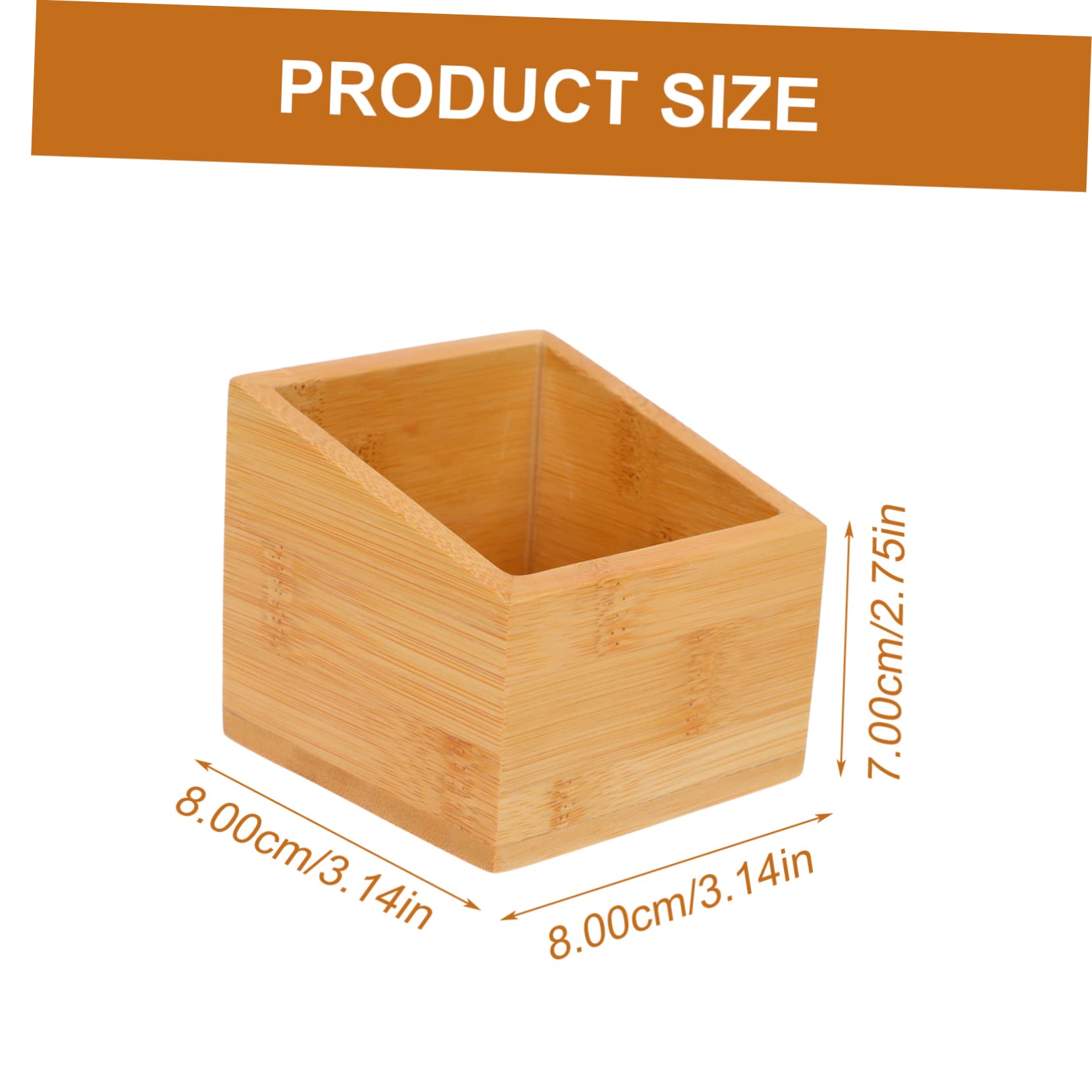 Luxshiny 1Pc Open Mouth Wooden Tea Bag Storage Case Multi Function Box for Homes Hotels Shops Elegant Design Quality Tea Organizer for Tea Bags