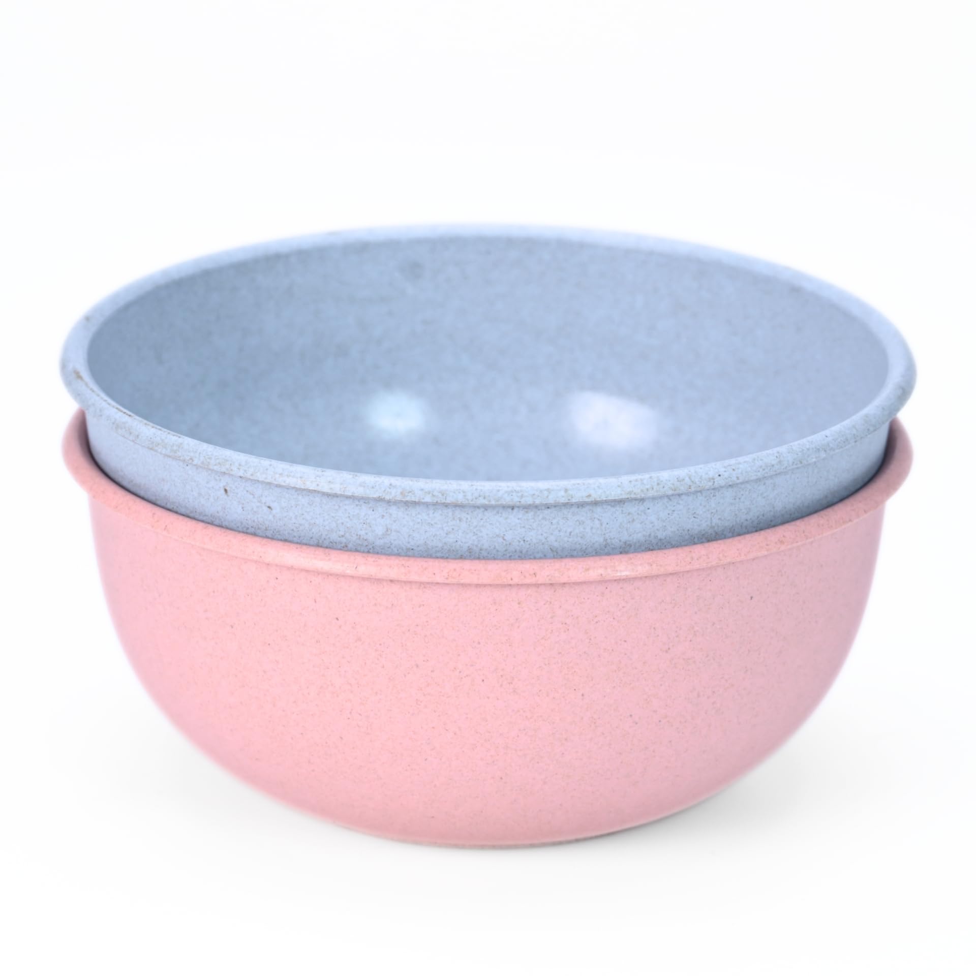 Eha Earth-Friendly Frosty Mixing Bowl | 1800 ml | Serving Bowl Made with Rice Husk & Bamboo Fibers | Microwave Safe | Bowls Set of 2 | Inno-Azure