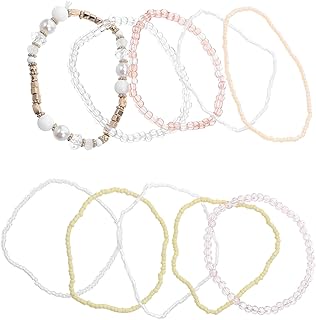 ボヘミアンスタイルマルチカラーストレッチビーズブレスレット 重ね付け対応 多層デザイン レディースパーティー用アクセサリー