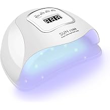 Nail Light, 150 W, Dual Light Source, UV Dryer, 2 Times Efficiency, 80W, 2x Efficiency, LED Gel Nail Light, UV Light, Resin, 4 Timer Settings, Curing Light, High Power, Infrared Detection, Manicure,