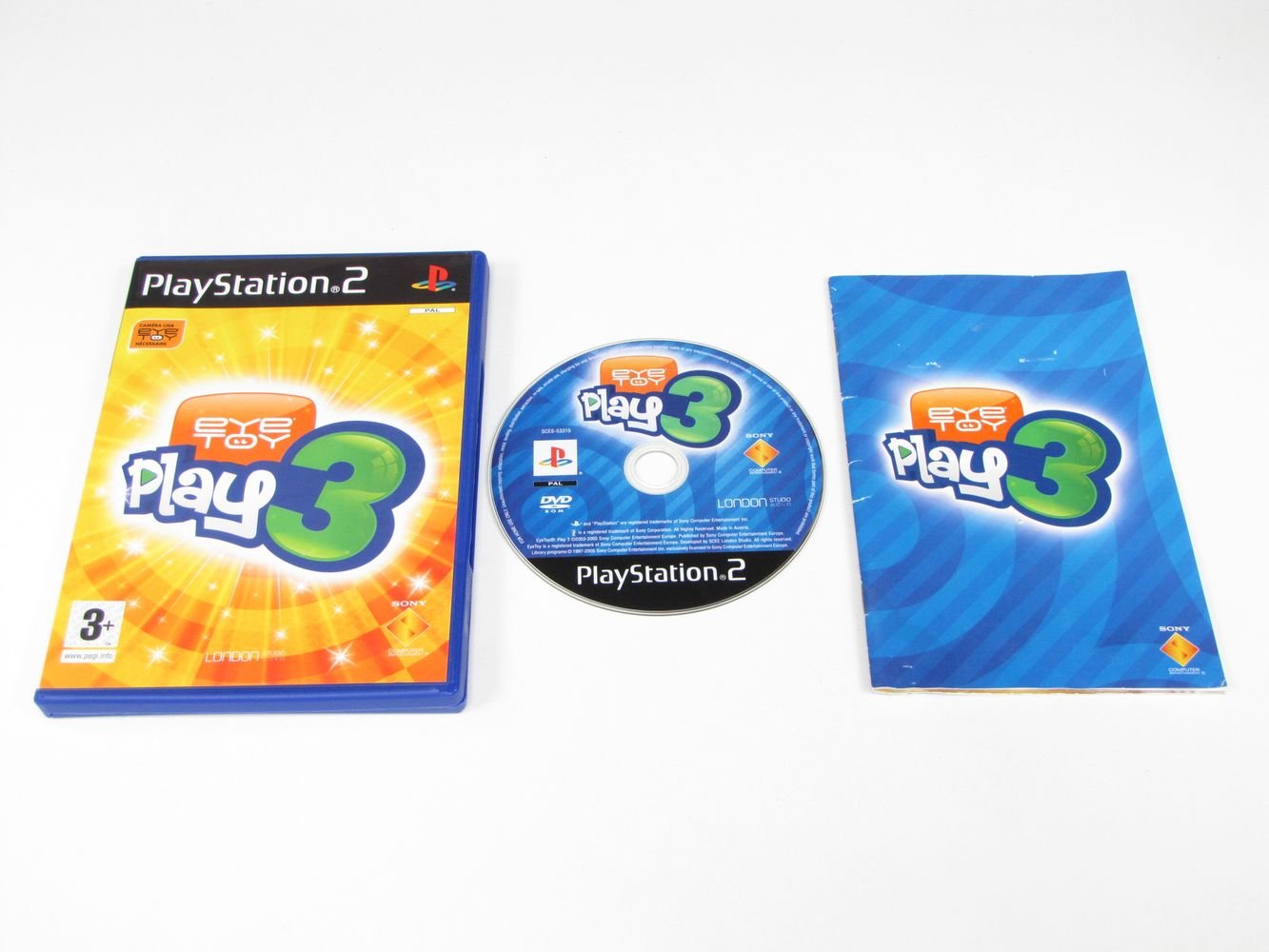 EyeToy Play 3 Pour PS2, Complet Et En PAL, Prêt à Bouger !