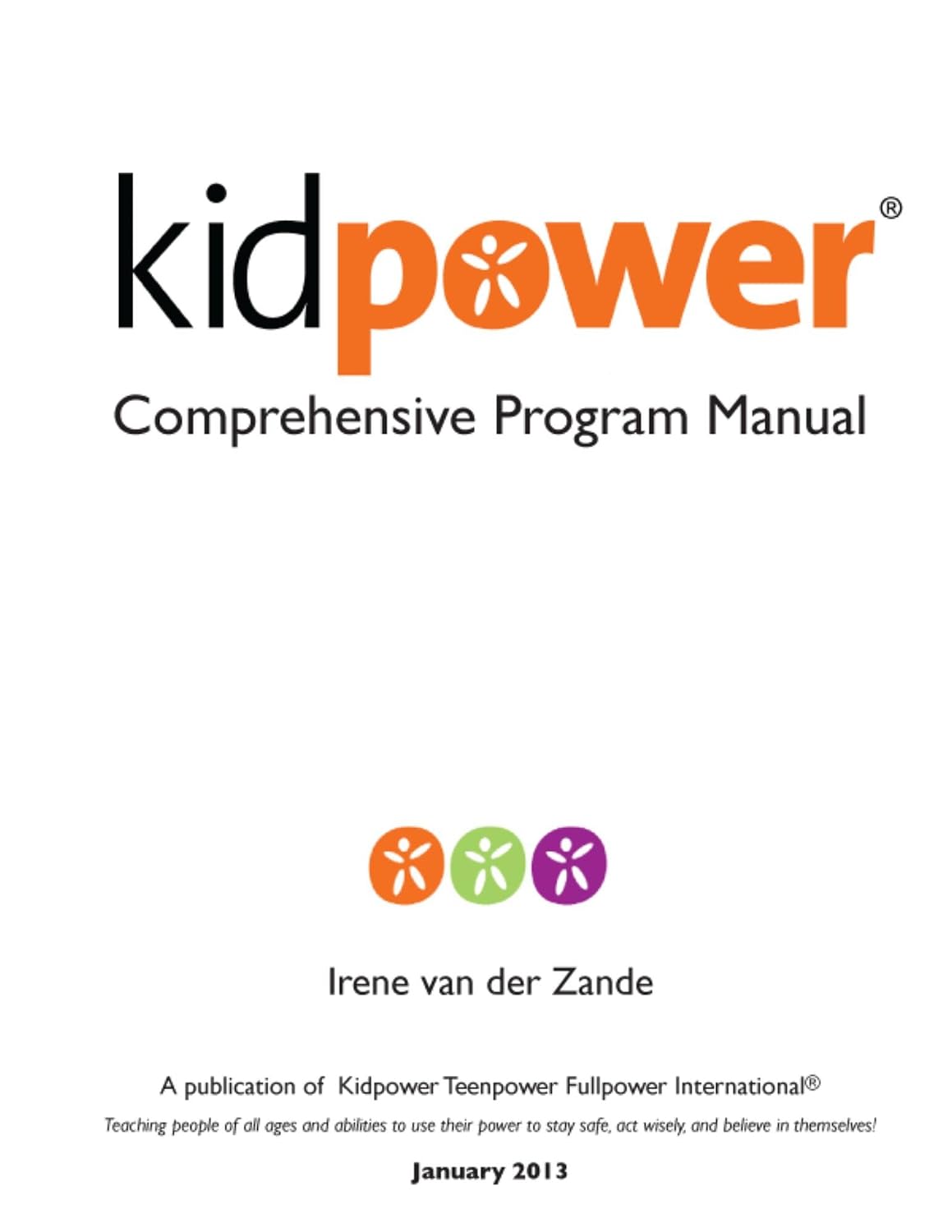 Kidpower Comprehensive Program Manual