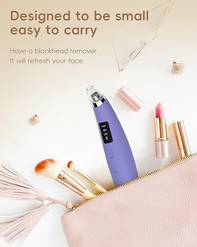 Miniatura 7 de Removedores de vacío de puntos negros, aspiradora de poros para cara con 5 accesorios y 3 niveles de succión, herramientas recargables por USB para
