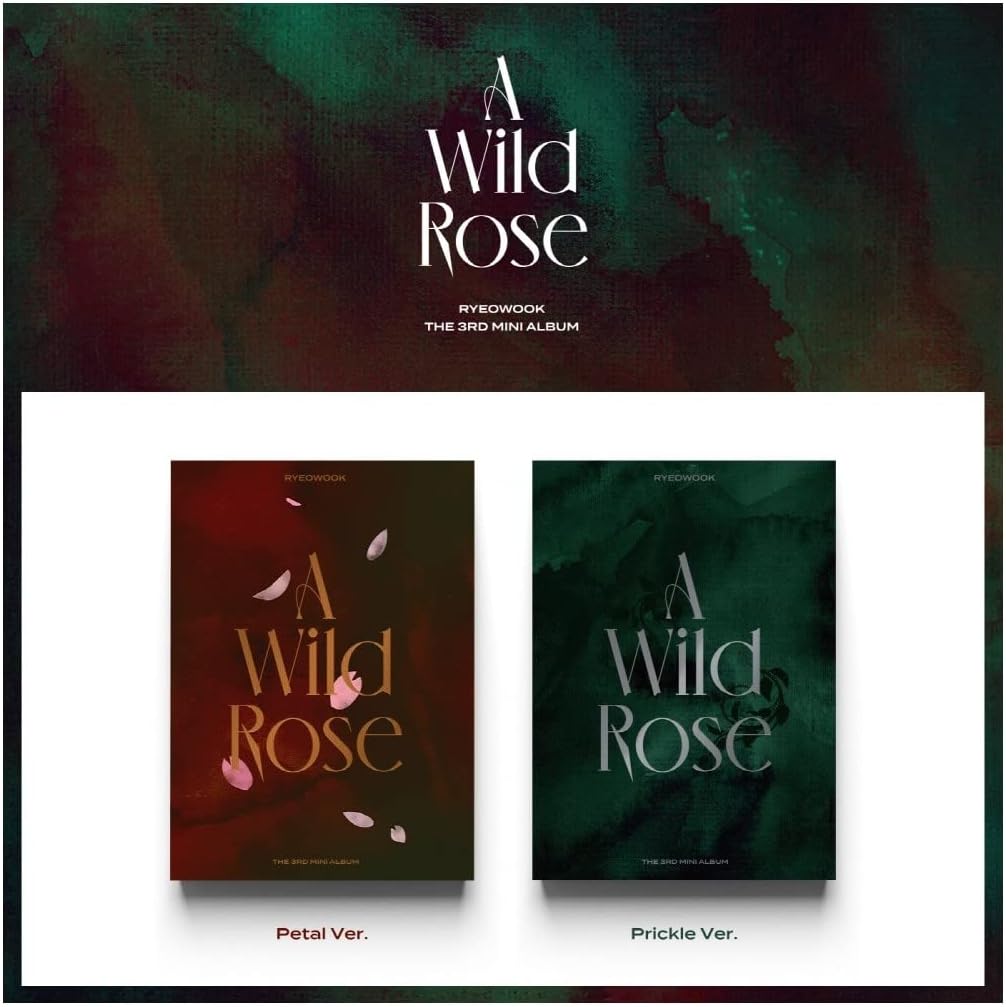 Brave Entertainment RYEOWOOK Super Junior - A Wild Rose (3rd Mini) Album+Extra Photocards Set (Prickle ver.) 150 x 210 mm