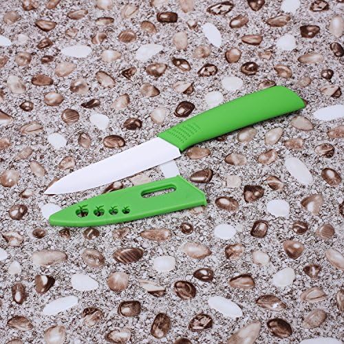 SKKIT Ceramic Knife Sharp Razor Edge Fruit &Vegetable Ceramic Knife Kitchen Cutting Tools (4 inch) ( Color : Green )