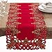 Fennco Styles Pandora Collection Holiday Christmas Tree Tablecloth - 2 Colors (Red, 16