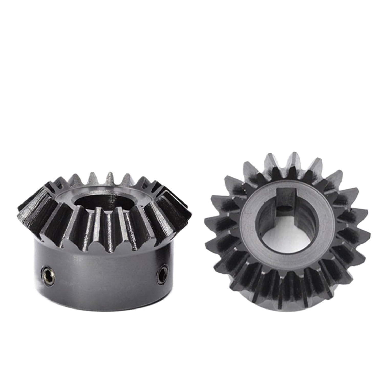 Bevel Gear 2.5M 20 25 30 Teeth 90 Degrees Steel Gears 1:1 Speed Ratio 2.5 Module 20T 25T 30T Bore 12-35mm 1Pcs(18mm (Keyway 6mm),30 Teeth)