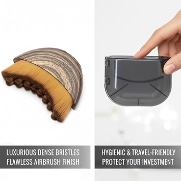 Lymphatic Drainage Brush Face Brush Drainage Portable Facial Contour Face for Jawline Contouring, Fatigue Relief, Dry Brushing – Includes Travel Case
