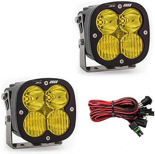 Baja Designs XL80 - Par de cápsulas de luz LED - 2 piezas LED con arnés de cableado (conduccióncombinado ámbar)