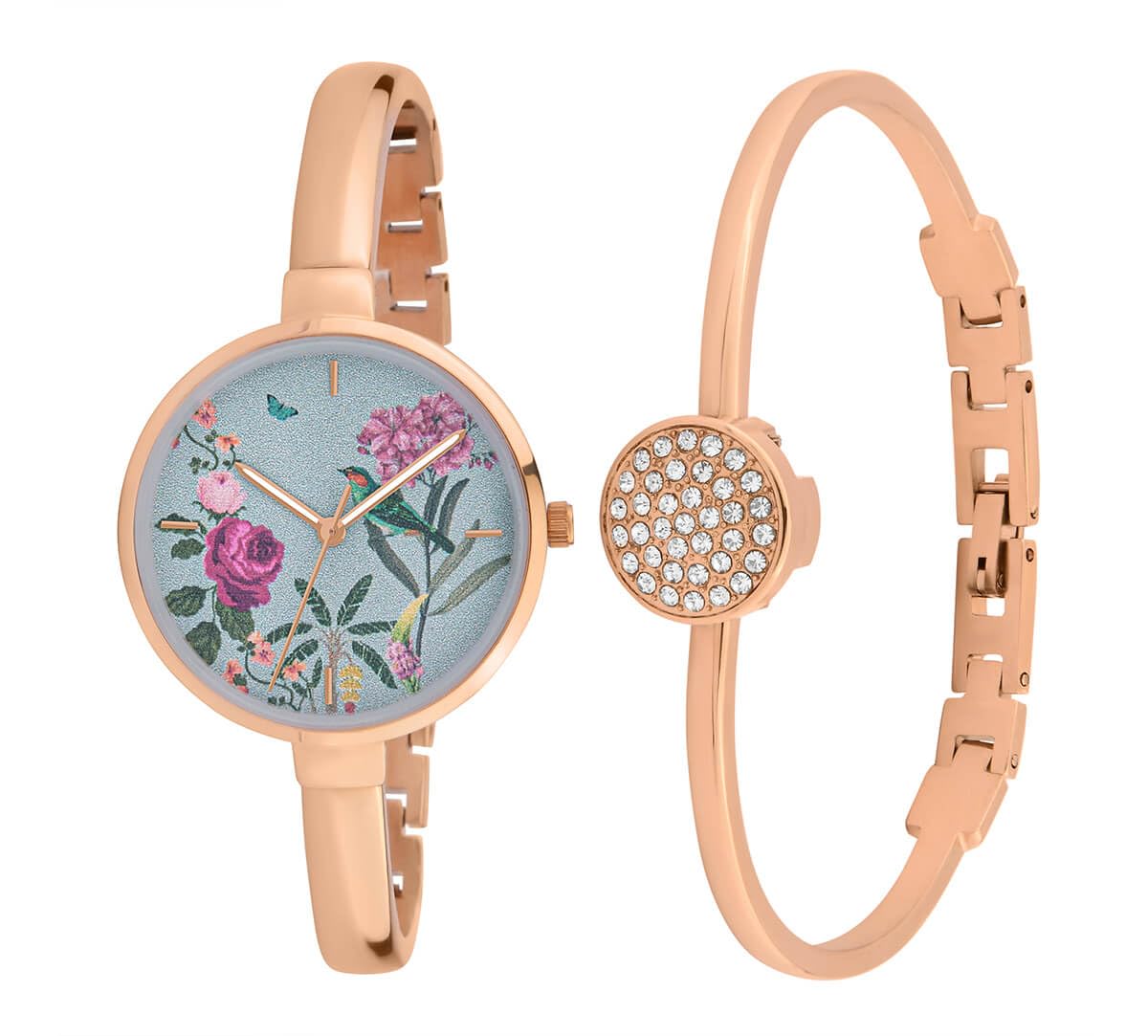 India Circus by Krsnaa Mehta Gray Bouquet Wrist Watch with Bracelet (B0D3HXF2DM) Amazon Price History, Amazon Price Tracker