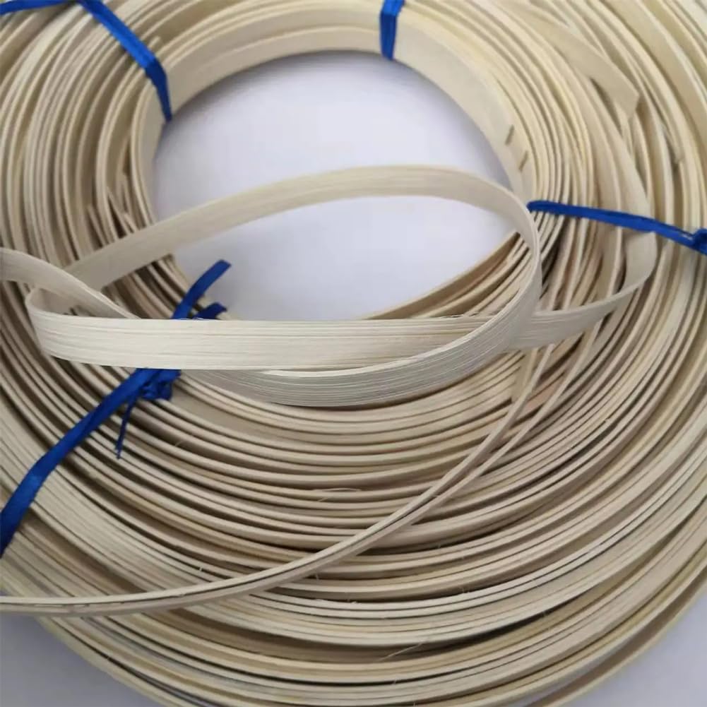 Dünne, flache Rattan-Streifen, 10 m, 6 mm breit, natürliches Rattanrohr, Schilfrohr, Möbelweberei-Materialien für Korbherstellung, DIY, Handwerk