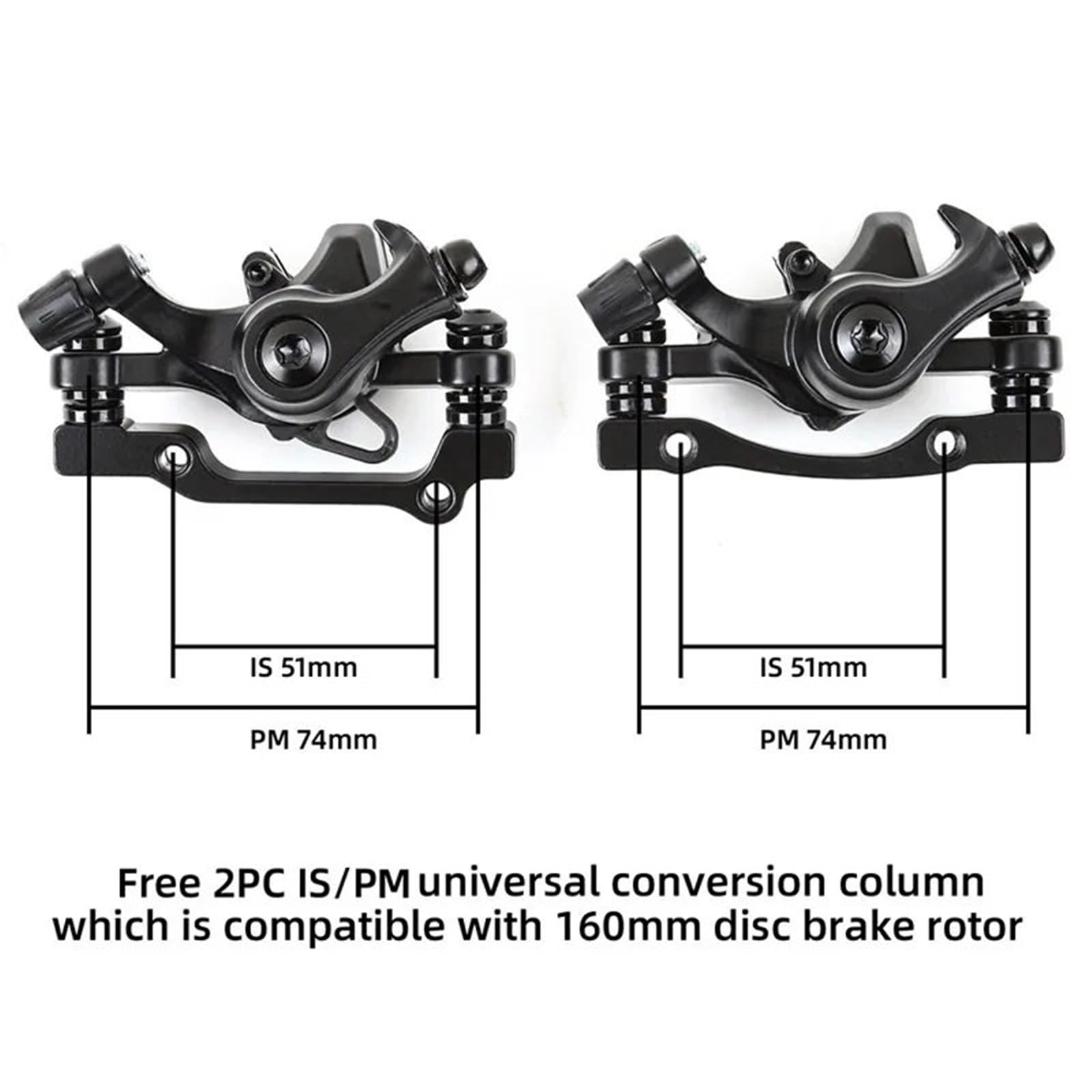 Zestaw mechanicznych hamulców tarczowych roweru górskiego Liniowy hamulec tarczowy MTB Zaciski hamulcowe 160 mm G3 Rotor Bęben HamulACcowy Rowerowy