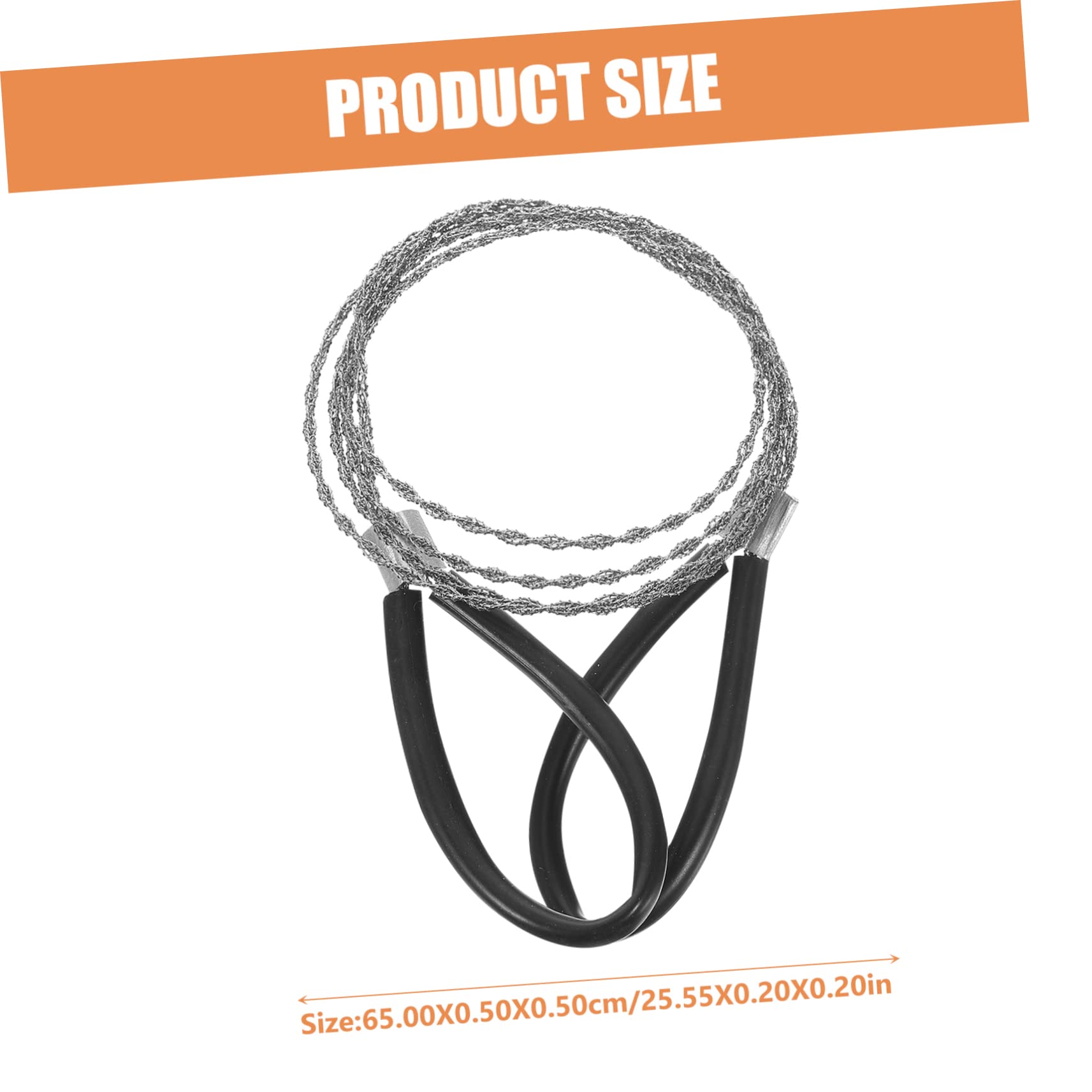 BESPORTBLE 4-Piece Survival Pocket Chainsaw Set - Durable Stainless Steel Wire Saw Chain for Outdoor Cutting Camping and Emergency Tool Compact and Lightweight Hand Tool for