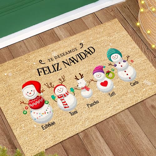 Variante de Transparent Gift felpudo personalizado familia 70×40 cm