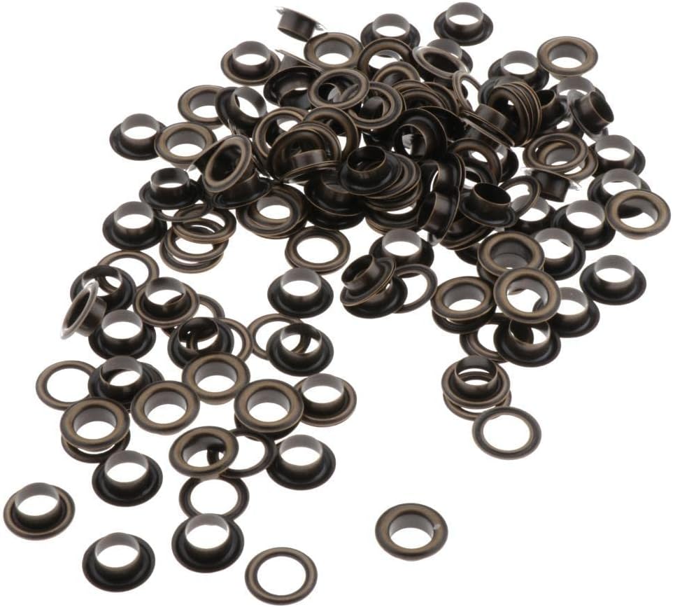 50 Sets Copper Eyelet Washer Repair Kit - Tent Tarps Canvas Grommet Tool Set for Marine Boat Cover Sewing Craft Upholstery DIY Tools