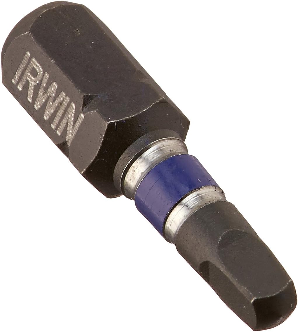 Irwin Tools 1837379 Impact Performance Series Insert Square Drive Bit #1 (2 Pack)