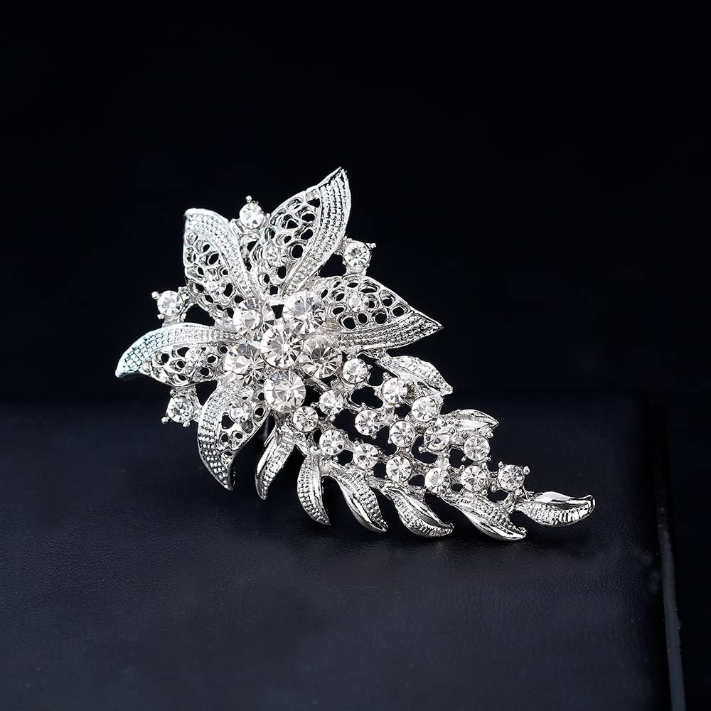 Broszka dla nowożeńców Vintage Flower Broszka ze stopu diamentu Pełna broszka z diamentem Pin Odzież Akcesoria