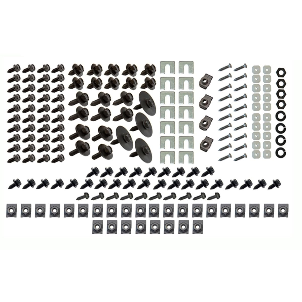 Inline Tube Compatible with 1968-72 Chevrolet Chevelle, El Camino, & Monte Carlo Front Sheet Metal Mounting Hardware, 190pc