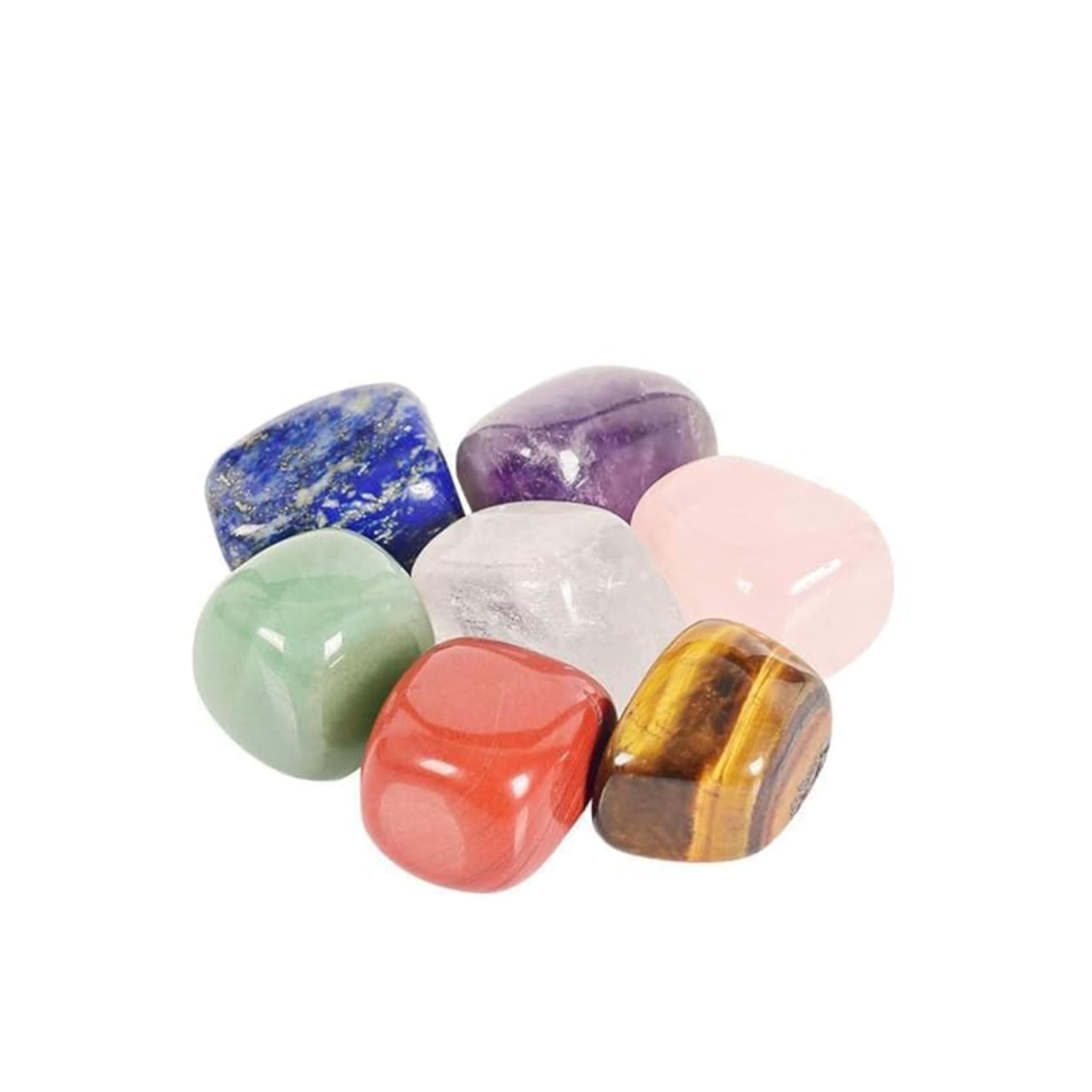 7 Chakra Tumble Stones | Chakra Balancing Crystal Set for Meditation, Reiki & Energy Healing | Elegant Spiritual Gift Set-image-9
