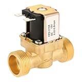 Hilitand DC12V G3/4 Brass Electric Solenoid Valve, Normally Close Type, Pressure up to 0.8Mpa, Electric Valve, Connect to 12V