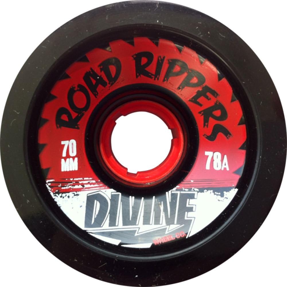 Divine Road Rippers 70mm 78a Black Skate Wheels