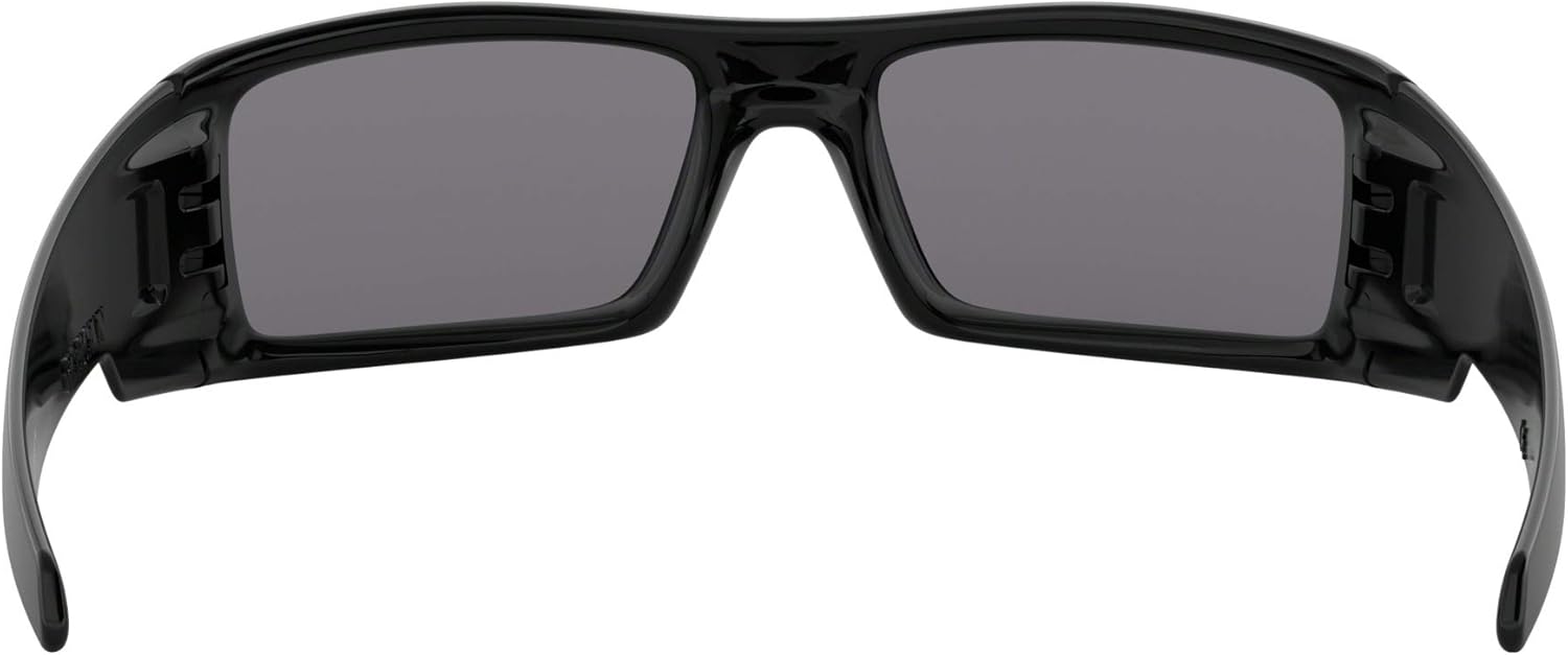 Oakley Gascan Sunglasses 03-471 Polished Black with Grey Lens 60mm