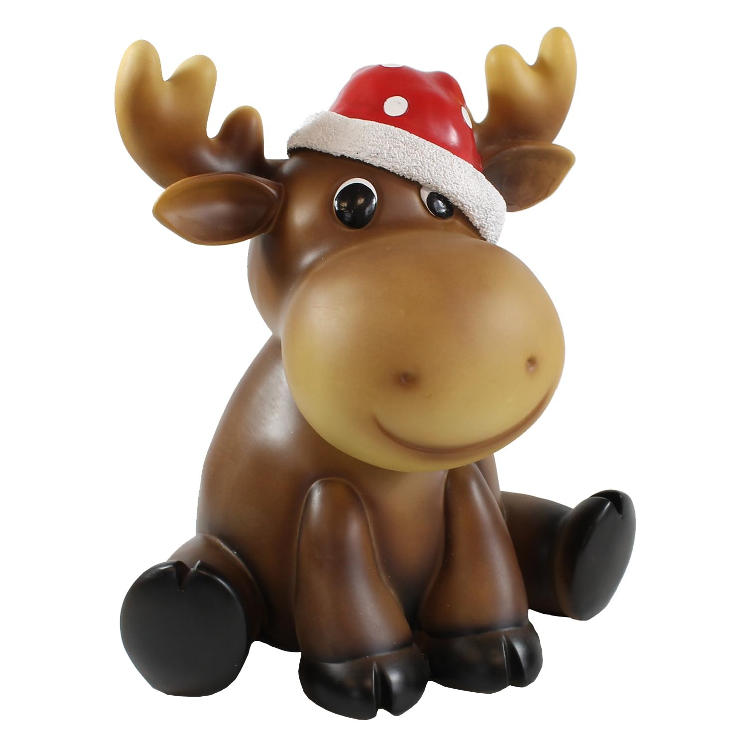 colourliving Elch Figur Deko Weihnachtselch Noel Elch Deko Figur Handbemalte Dekofigur aus Polyresin für den Innenbereich