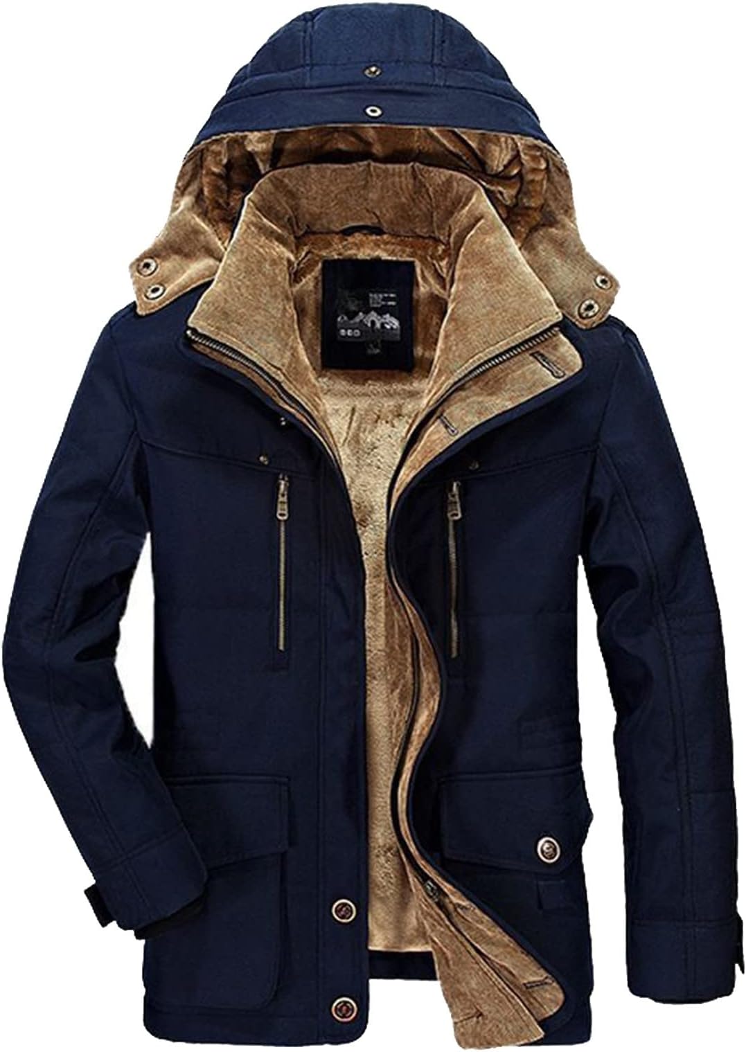 Shineshae Men's Winter Jacket Large Size Cardigan Autumn Fun Fashion Men's Light Coats