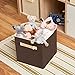 EZOWare Set of 6 Basket Bins Collapsible Storage Organizer Boxes Cube For Nursery Home - Hazelnut