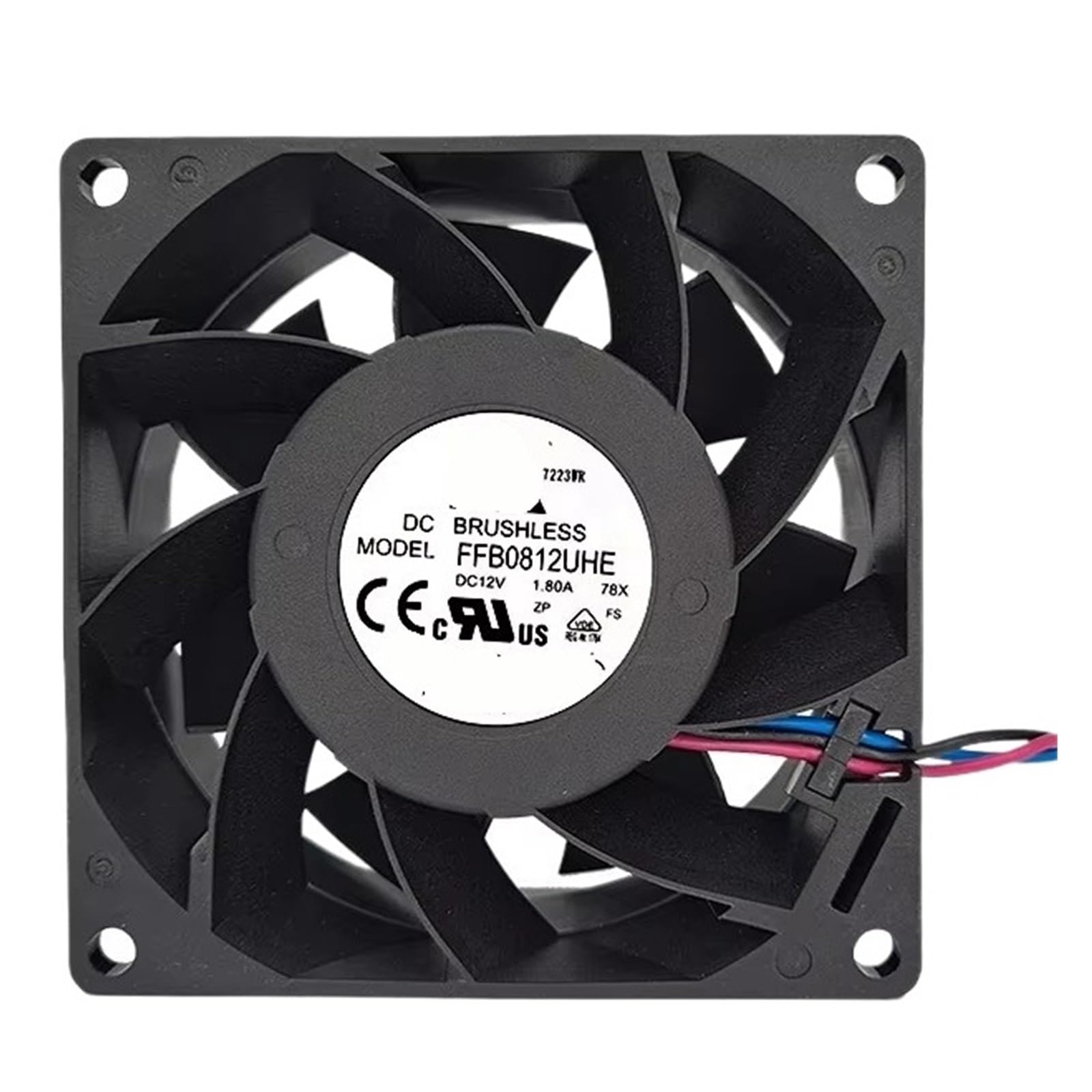 Lzikkgki One Color Ffb0812uhe Ffb0812uhe-78X Fan 12V 1.8A 8038 80 * 80 * 38Mm