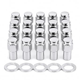 Cragar Mag Extended Style Lug Nut 7/16"-20 with Center Washer Set of 20 Pcs
