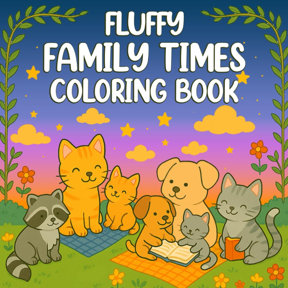 FAMILY TIMES: Adorable Fluffy Moments Coloring Book with Mom Moments, Family Scenes, and Heartwarming Everyday Life for Relaxation and Fun