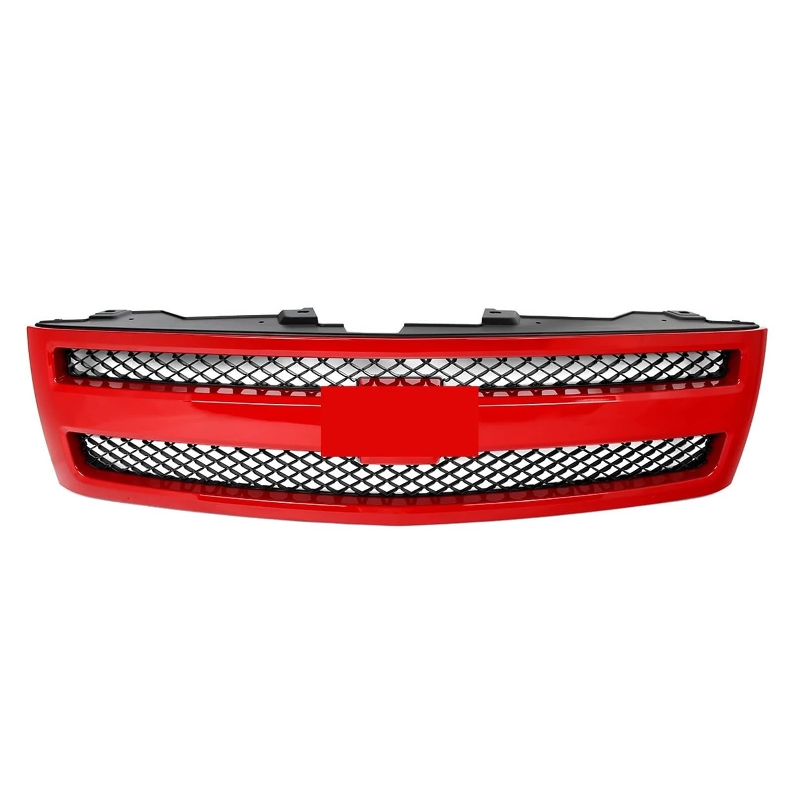 Osłona chłodnicy motocykla kratki samochodowej Zestaw przedniego grilla pasujący do Chevroleta Silverado 1500 z lat 2007-2013, górny grill zderzaka z siatki Victory Red Grill