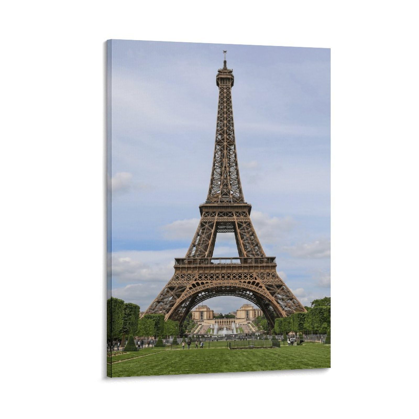 Eiffel Tower Paris Poster Artwork Giclee Canvas Prints Modern Wall Art Picture Wall Hanging for Dining Room Kitchen Home Office Decor 08x12inch(20x30cm)