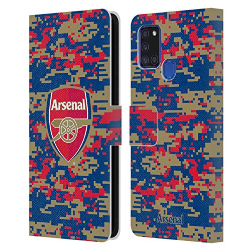 Étui Arsenal FC pour Samsung Galaxy A21s, protection portefeuille en cuir Head Case Designs