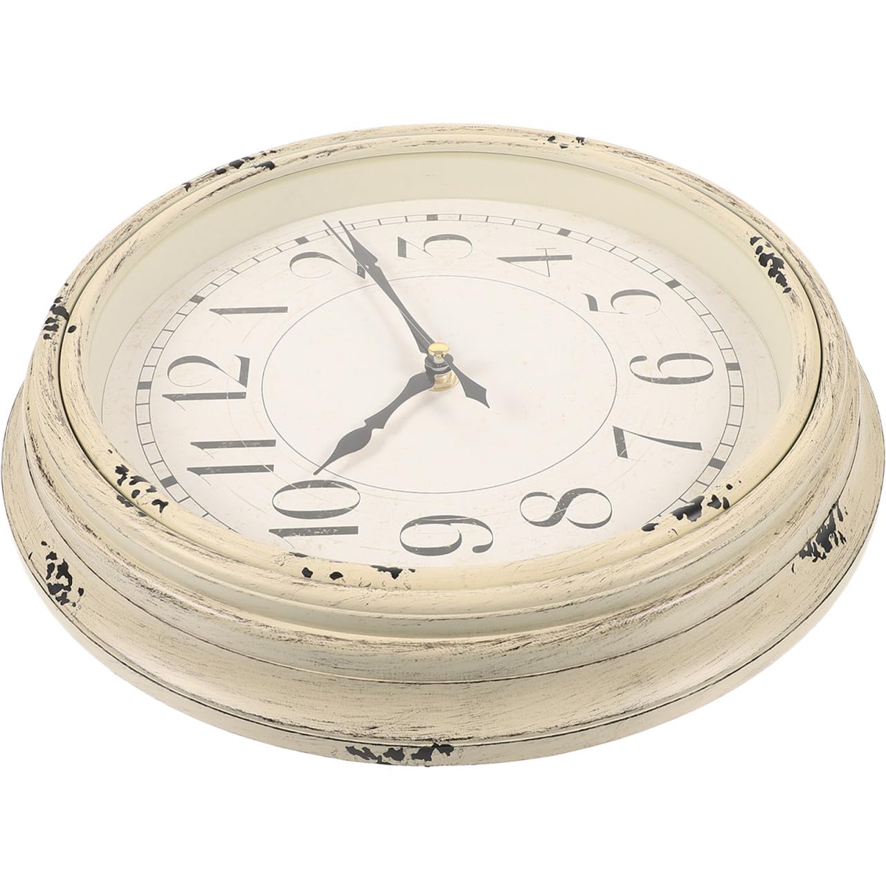 Horloge murale rétro plastique anti tic-tac pour salon et chambre