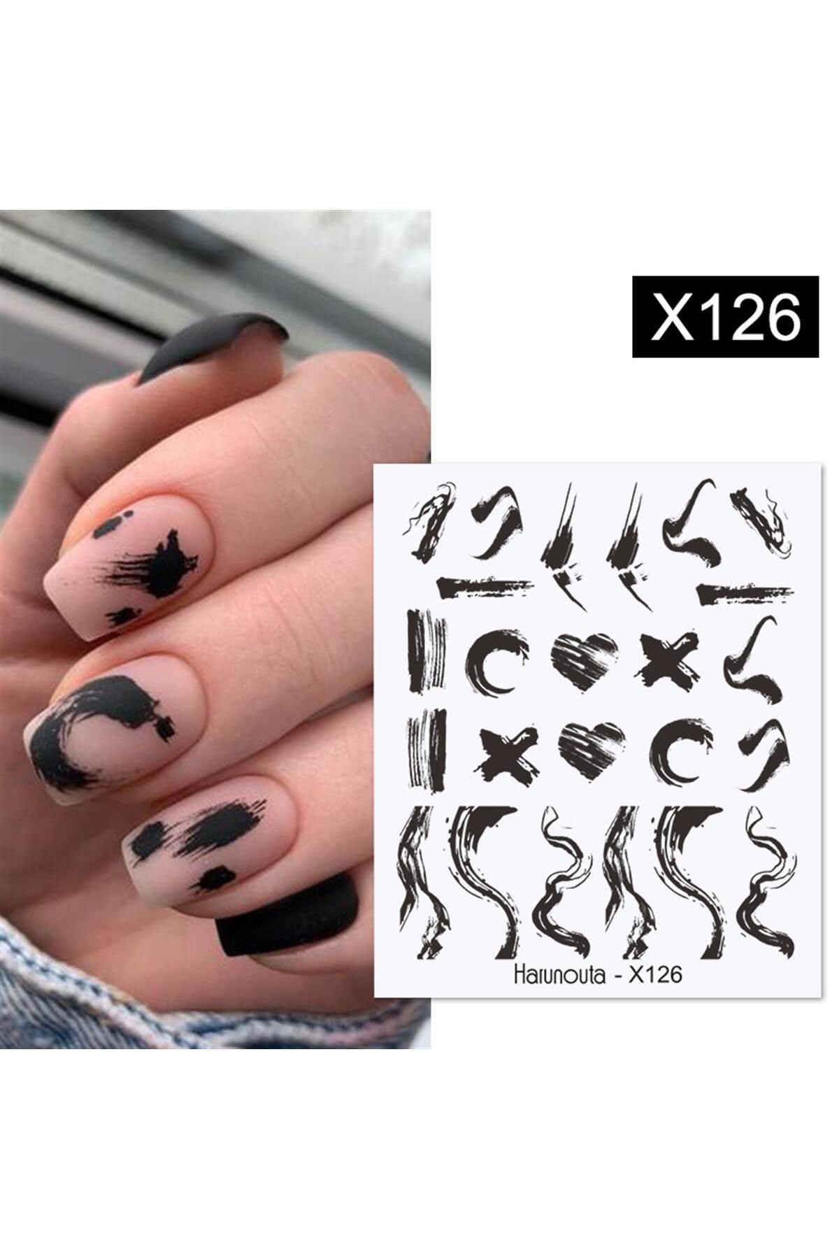 Tırnakmania Su Transferli Nail Art Sticker X126 (53622-2) 3960