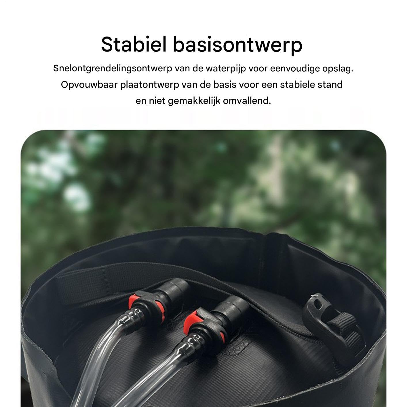 Ducha de Camping Portátil Kit De Ducha Con Cabezal Intercambiable, | Bolsa Plegable Portátil para Ducha de Camping Equipo Senderismo, Playa, Natación, Accesorios Viaje, Aire