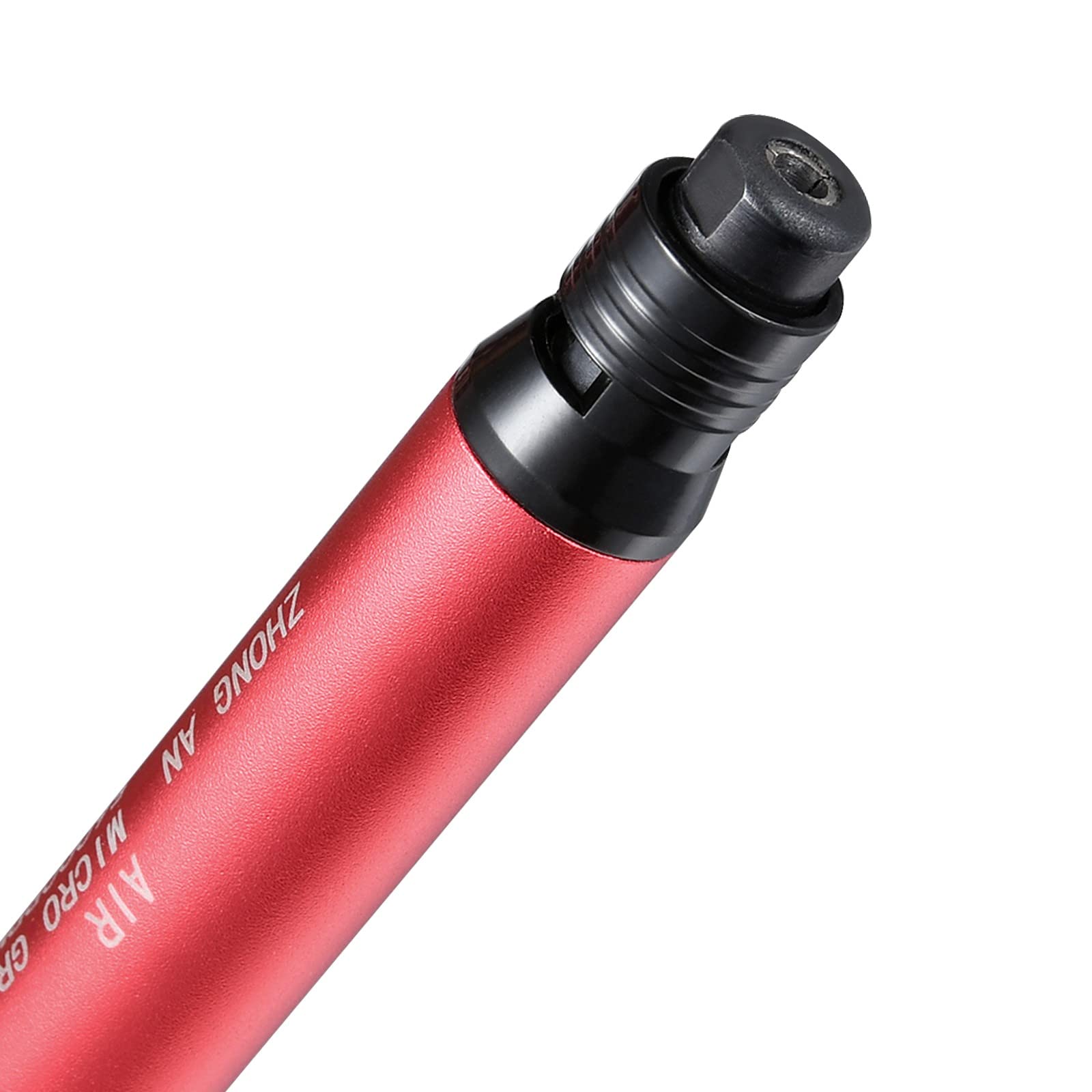Micro Smerigliatrice Pneumatica 1/8 pollici Smerigliatrice Penna a spinta, 56.000 rpm, rosso