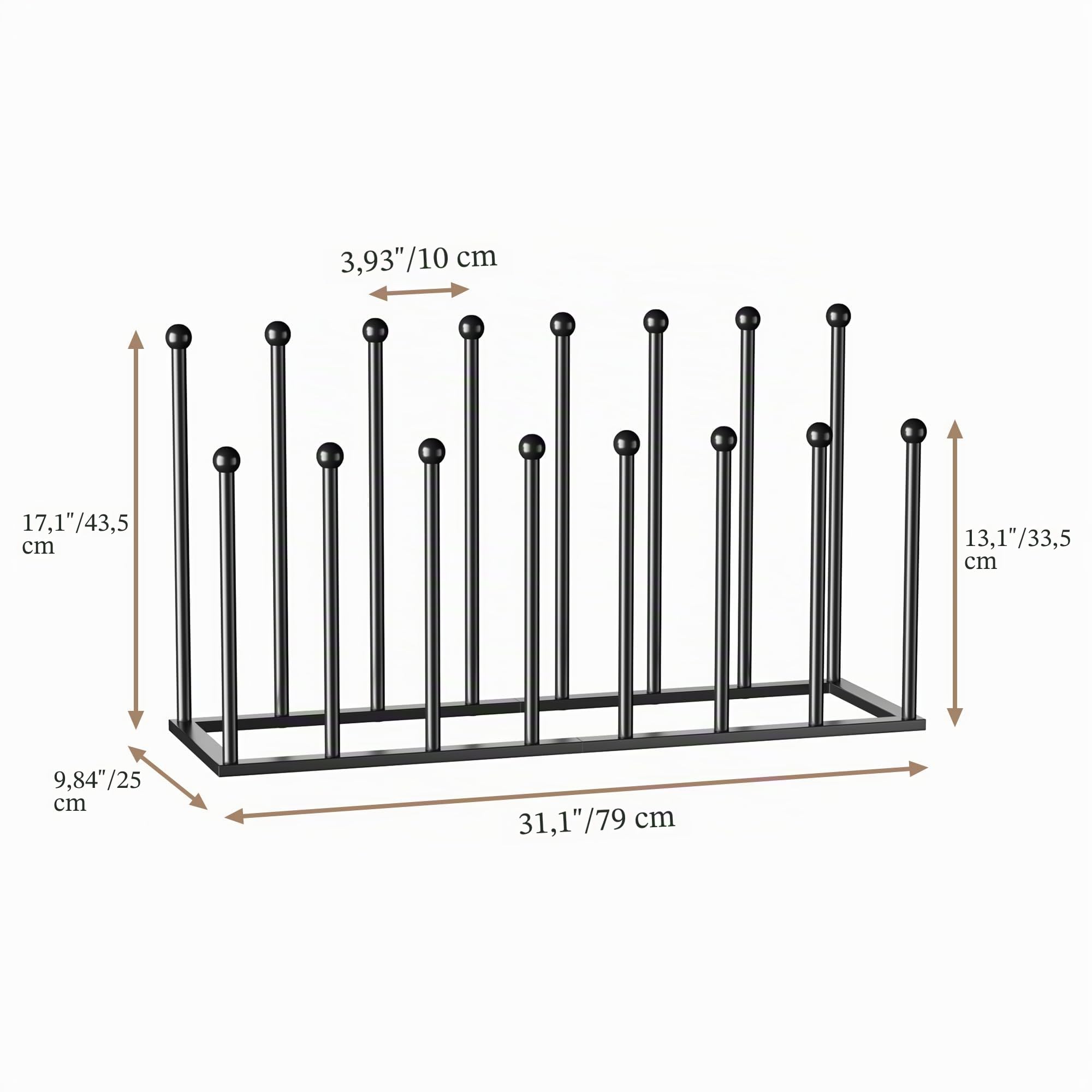 pickpiff Scarpiera Autoportante in Metallo Nero - Scarpiera per Dormitorio, Armadio, Ingresso, Camera da Letto, Patio Esterno, Corridoio, Organizer per 8 Paia di Scarponi