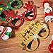 12 Pairs Christmas Glasses Novelty Eyeglasses Christmas Tree Santa Eyeglasses Christmas Decoration Eyeglasses for Holiday Favors, Assorted Styles 12 Pieces