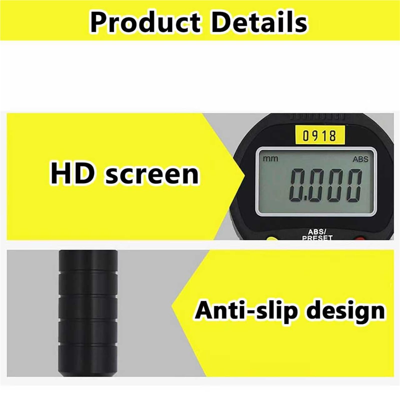 Probador de rugosidad de superficie con pantalla de alta precisión para control de calidad en impresión y chorro de arena